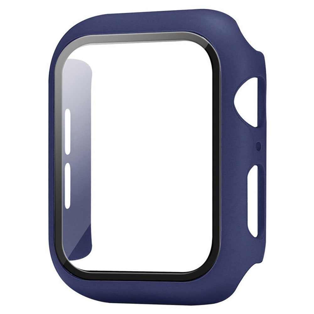 Apple watch tempered glass case sale